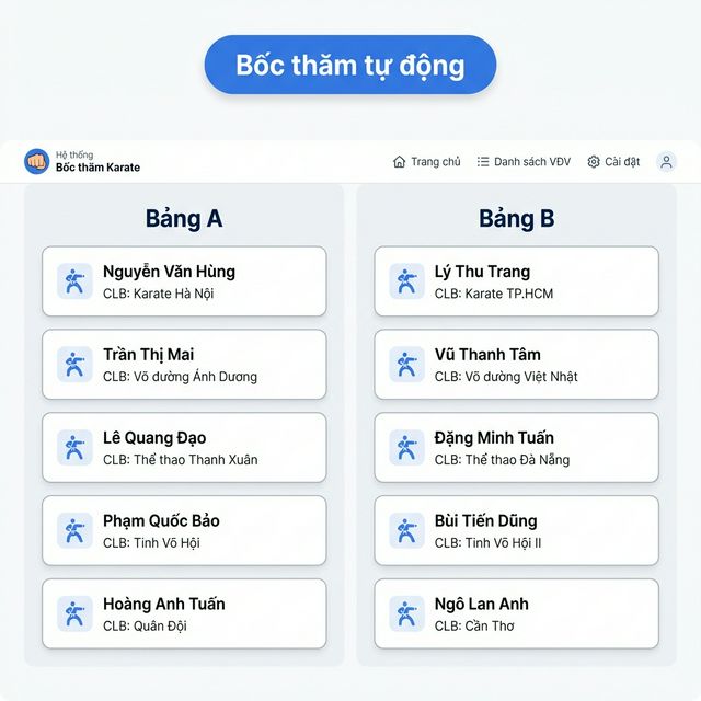 Bốc thăm thi đấu